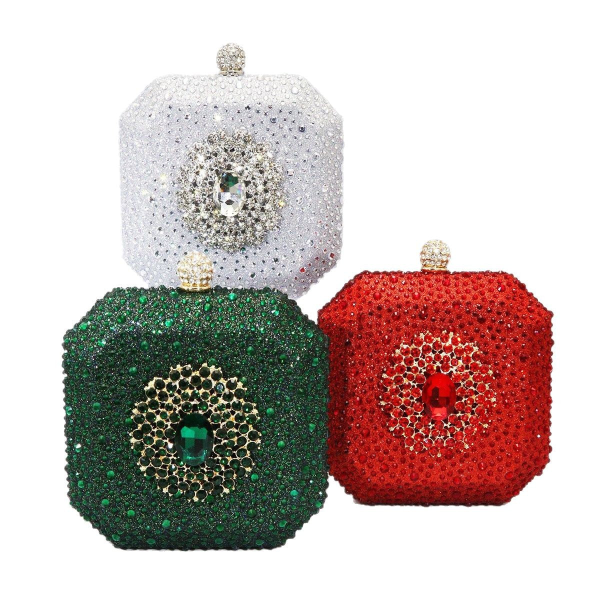 Women's Sense Drill Fashion Personalized Mini Box Evening Bags