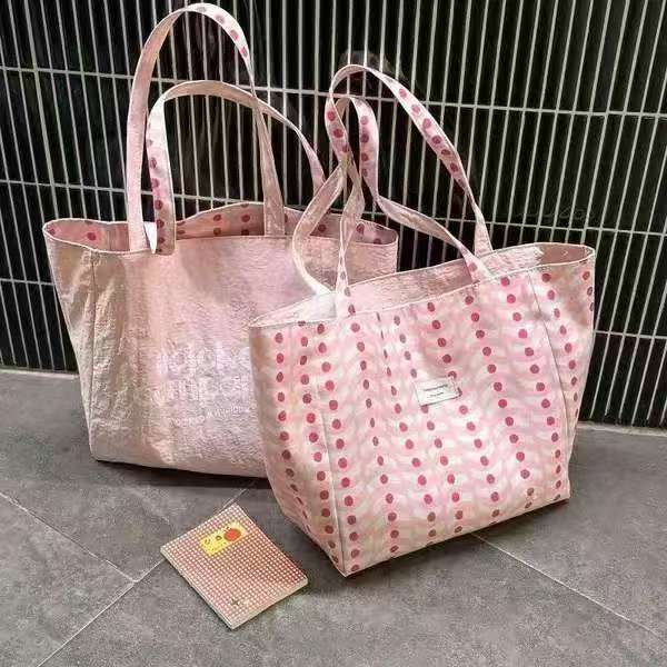 Women's Style Red Plaid Canvas Large Capacity Letter Double-sided Bags