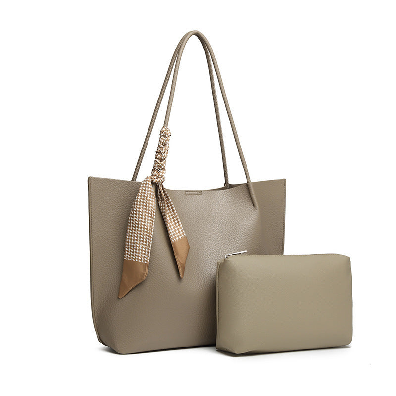 Women's Large Capacity Underarm Korean High-grade Silk Shoulder Bags