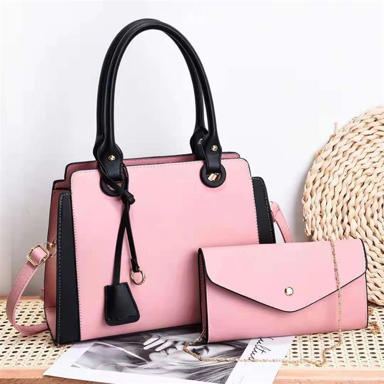 Women's Contrast Color Large Capacity Combination One Handbags