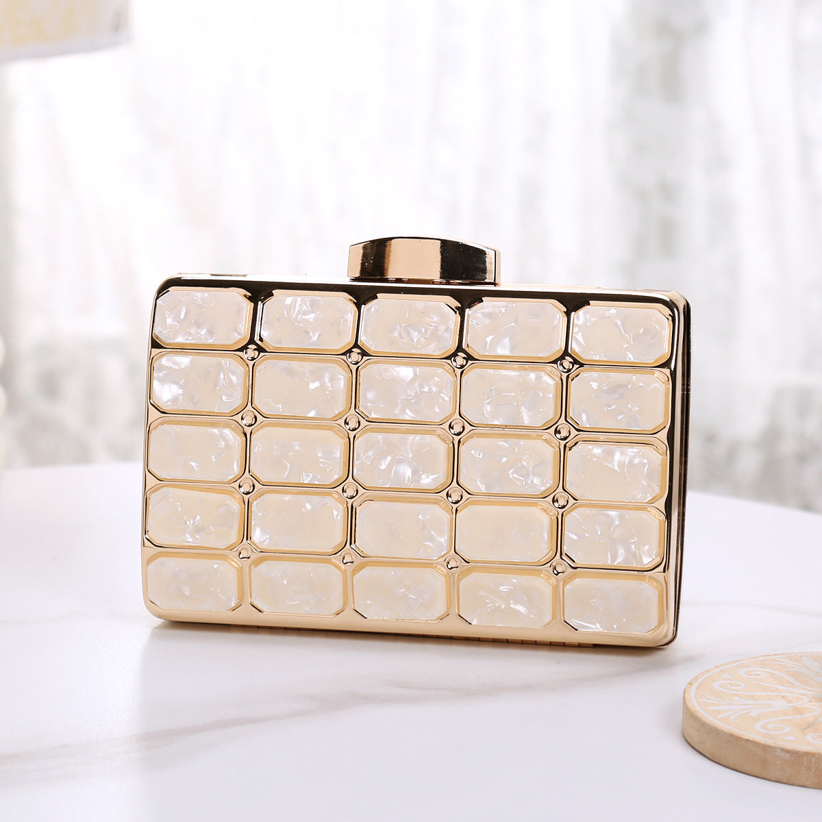 Comfortable Durable Stylish Acrylic High-grade Chain Evening Bags