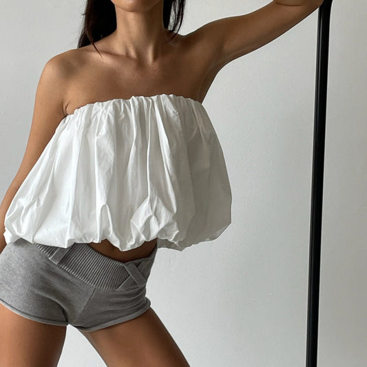 Women's Summer Fashion Solid Color Two Wear Tops