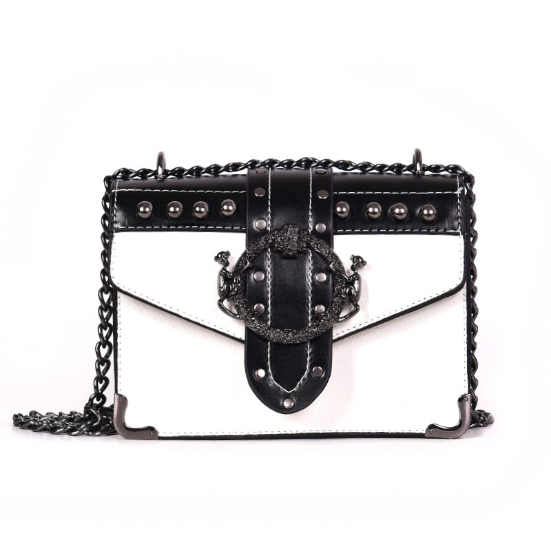 Slouchy Women's Rivet Retro Fashion Chain Women's Shoulder Bag