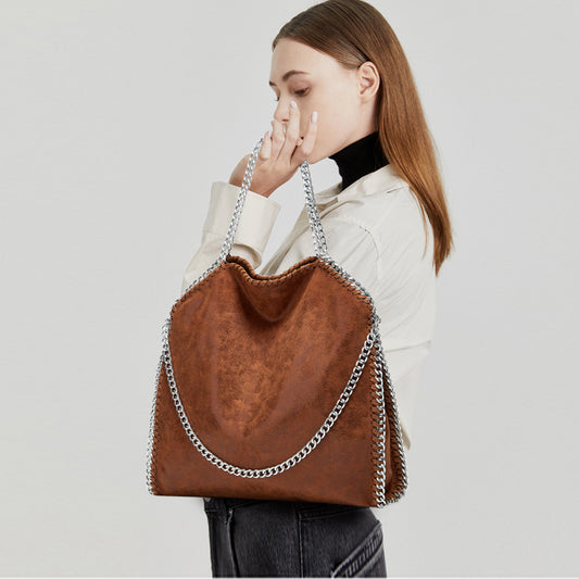 Women's Unique Chain Fashion Simple Folding Handbags