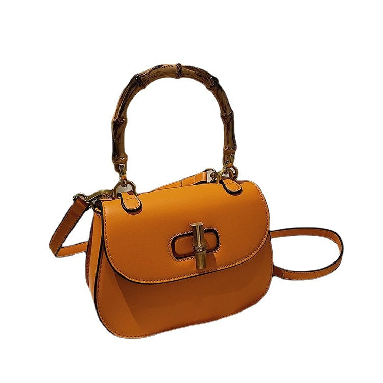 Women's Bamboo Simple Elegant Fashion Pouches Street Handbags
