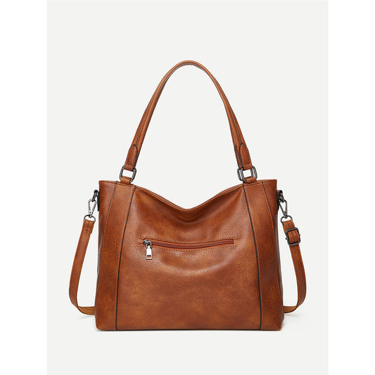 Women's Glamorous Elegant Soft Leather Big Handbags