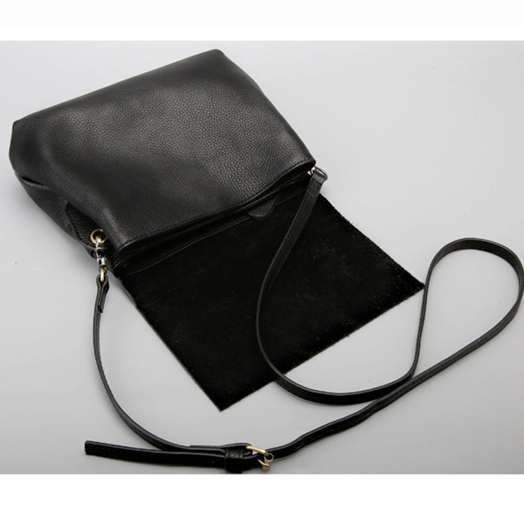 Women's Genuine Leather Simple Fashion Street Cowhide Shoulder Bags