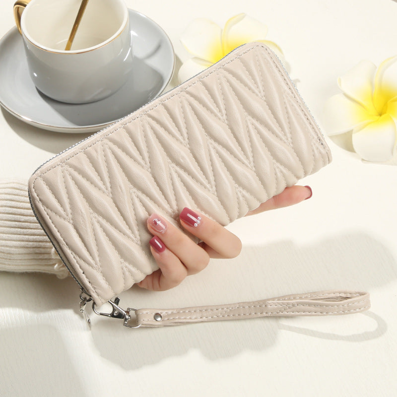 Women's Zipper Fashion Large Capacity Soft Leather Change Bags