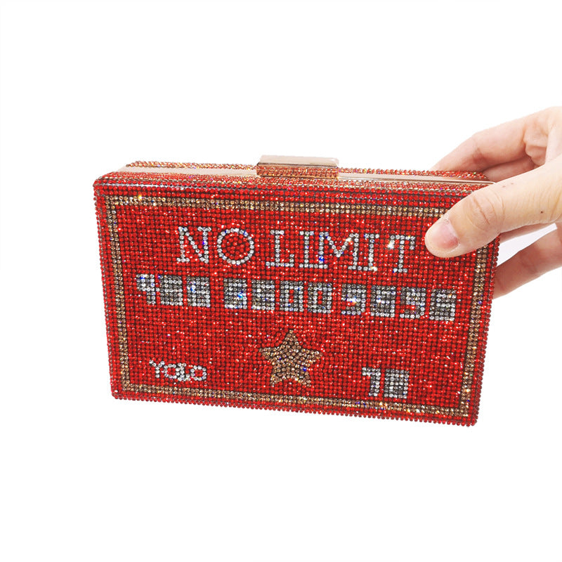 Clutch Trendy Unique Hot Drilling One Dinner Evening Bags