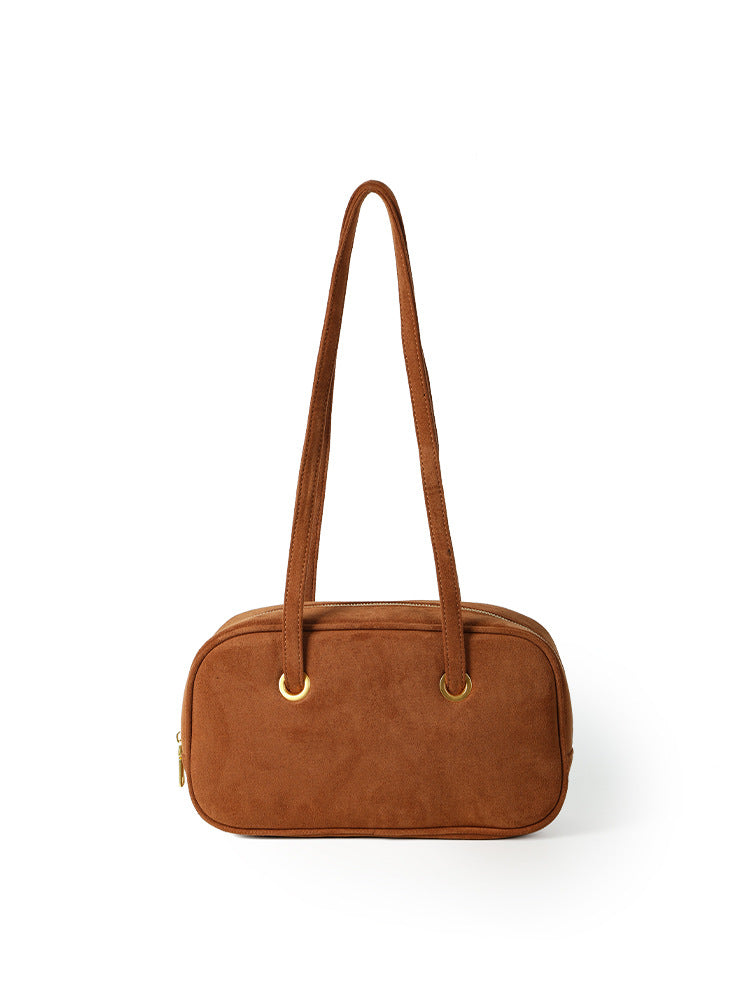 Design Suede Retro Easy Matching High Shoulder Bags