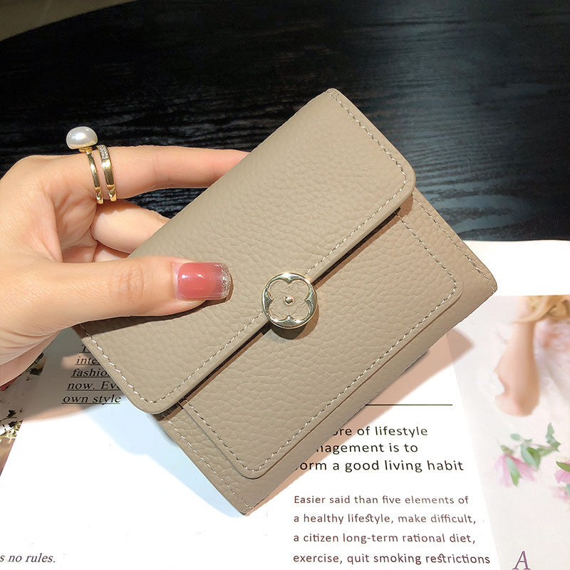 Women's Short Genuine Leather Thin Fashion Certificate Card Holder