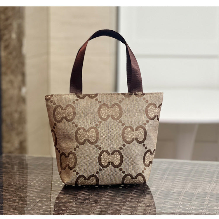 Style Simple Letters Personal Hygiene Commuter Rice Women's Handbag
