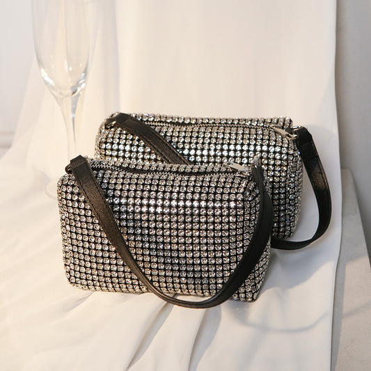Women's King Rhinestone Full Diamond Banquet Dinner Handbags