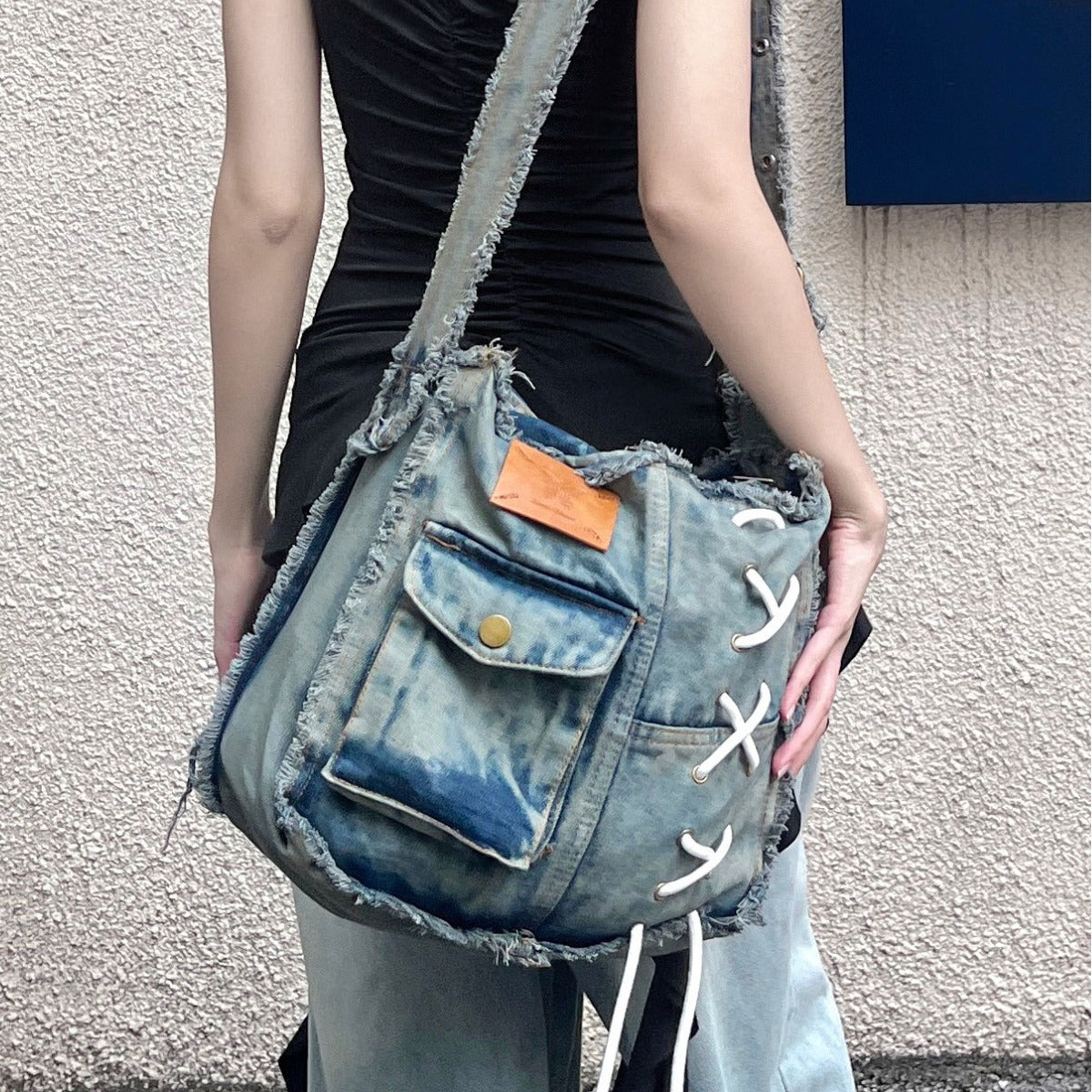 The Old Cowboy Niche Design Raw Crossbody Bags