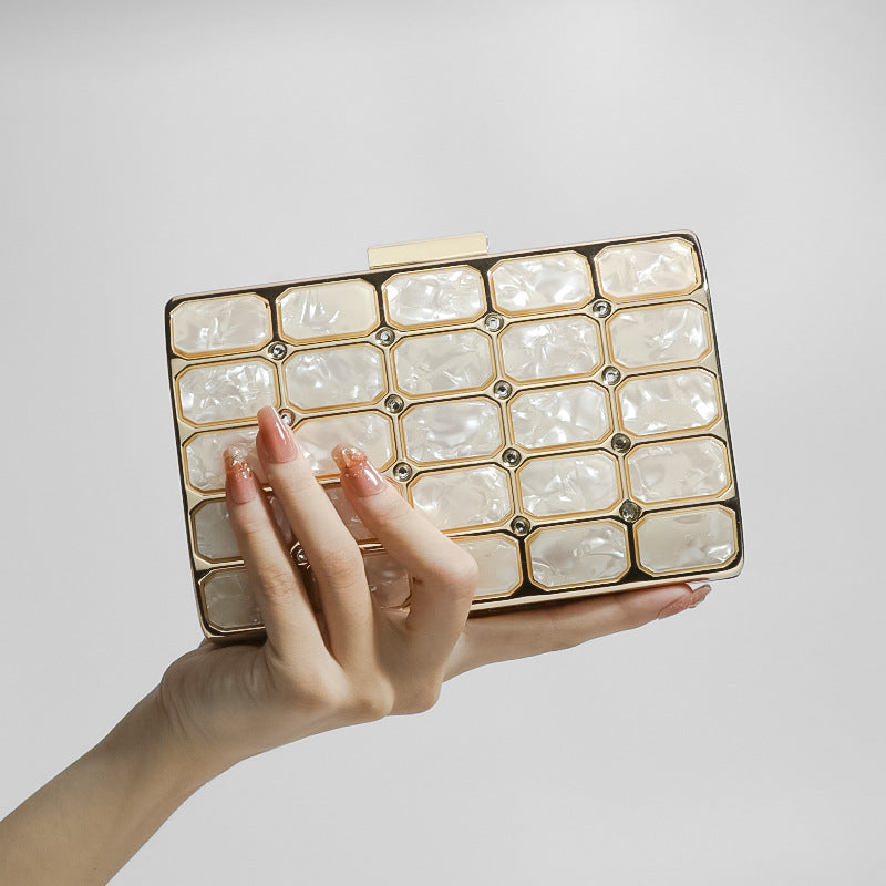 Women's Banquet Dress Dinner Fan Fashion Acrylic Evening Bags