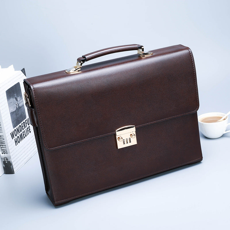 Men's Simple Business Password Large Capacity Computer Men's Briefcases