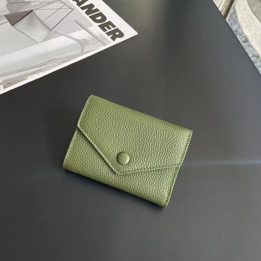 Women's Genuine Leather Short Cowhide Mini Cute Ladies Wallets