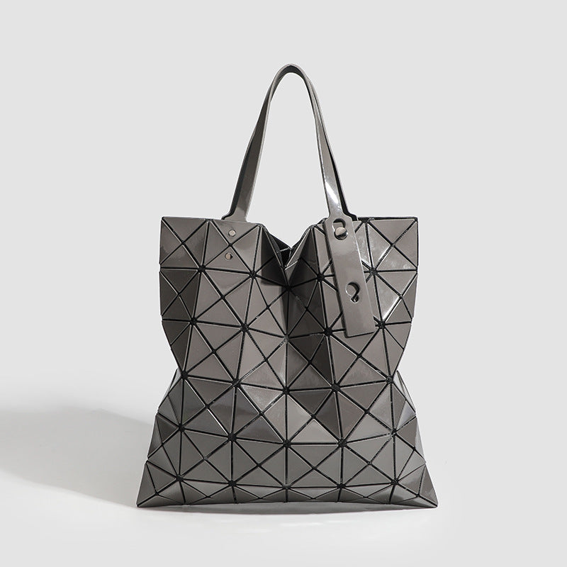 Six Grid Color Fashion Geometric Diamond Shoulder Bags