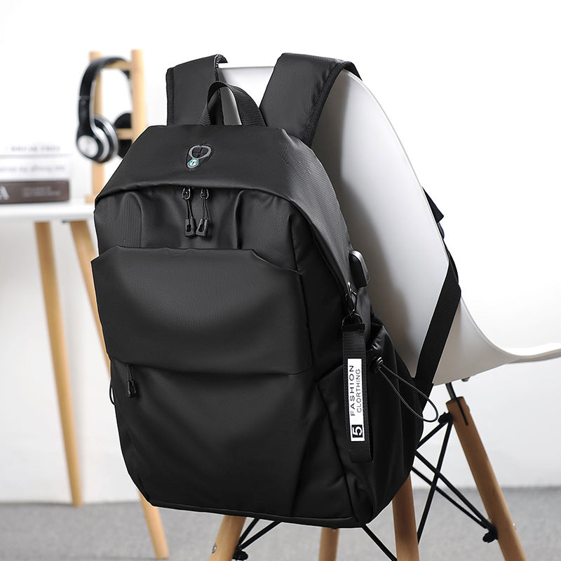 Simple Solid Color Business Commute Computer Backpacks