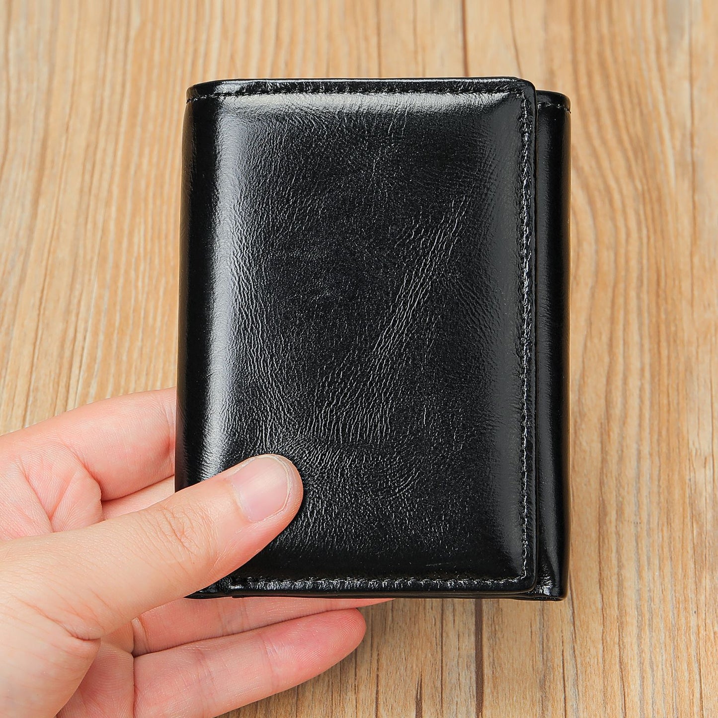 Men's American Gold Clip Swiping Multiple Slots Short Men's Wallets