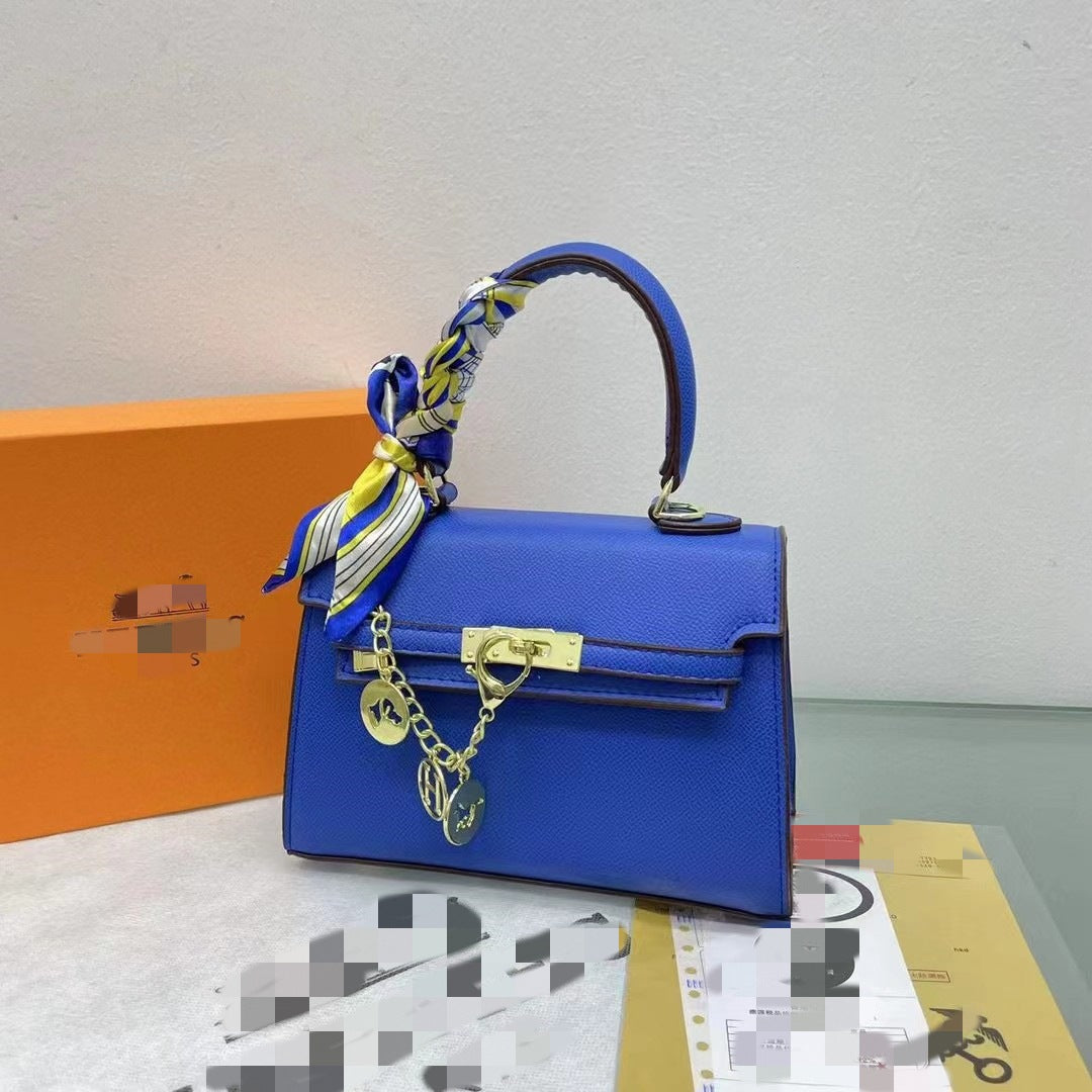 Comfortable Classic Kelly Platinum Palm Print Small Square Bags