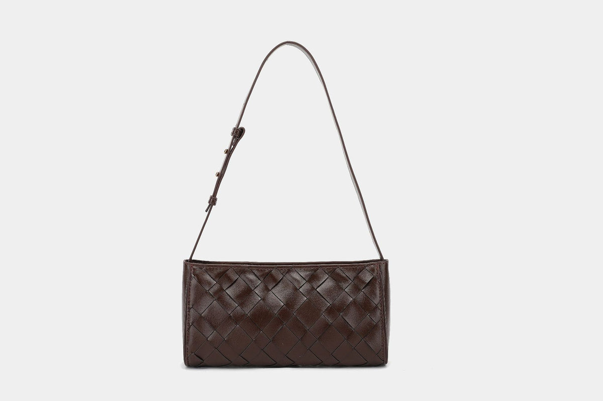 Mahjong Solid Color Fashion Simple Handmade Women's Shoulder Bag