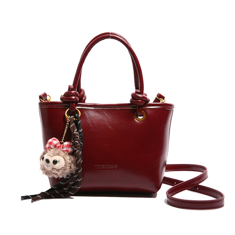 Women's Oil Wax Skin One Commute Western Women's Handbag