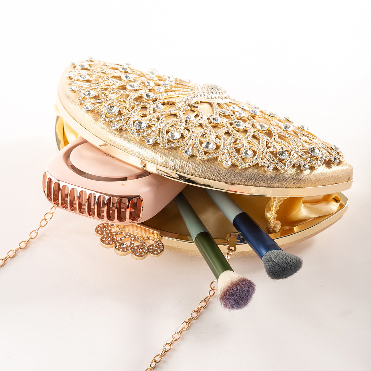 Flower Dinner Peacock Open Screen Rich Evening Bags