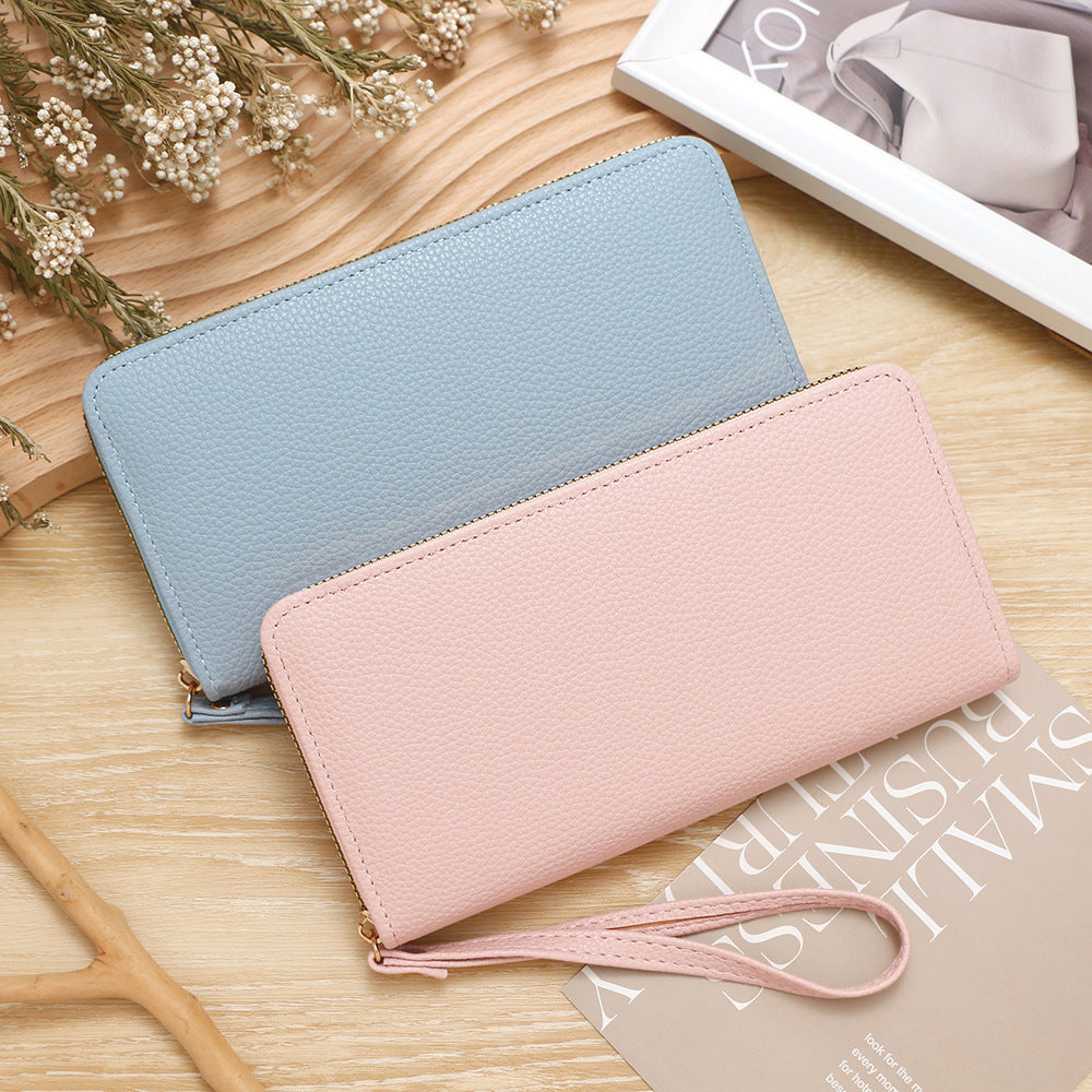 Women's Long Solid Color Fashion Mobile Large Bags