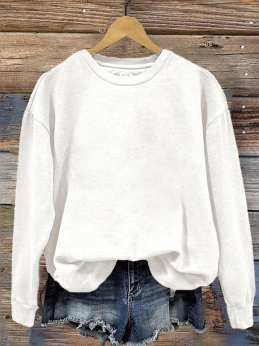 Round Neck One Piece Change Printing Sweaters