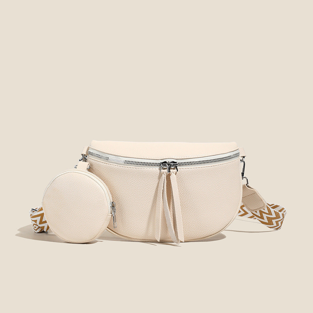 Women's Retro Soft Leather Fashion Strap Wide Straps Purses