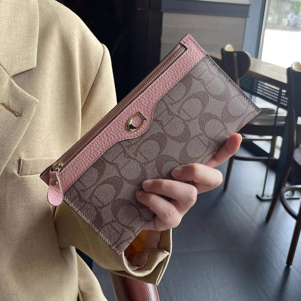 Women's Clutch Long High-grade Zipper Light Luxury Minority Lightweight Large Ladies Wallet