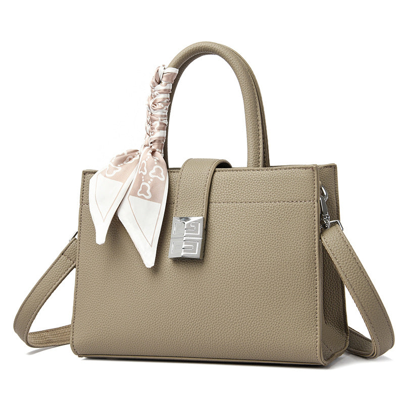Women's Glamorous Lychee Pattern Commuter Counter Handbags