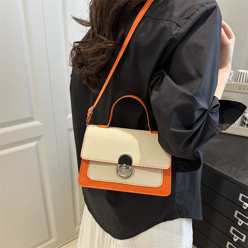 Women's Fashionable Beautiful Western Style Fashion Twist Solid Color Women's Shoulder Bag
