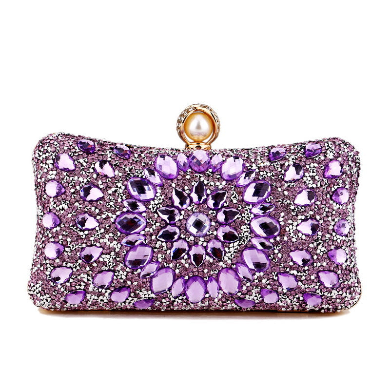 Women's Inlaid With Diamond Dinner High Sense Banquet Evening Bags