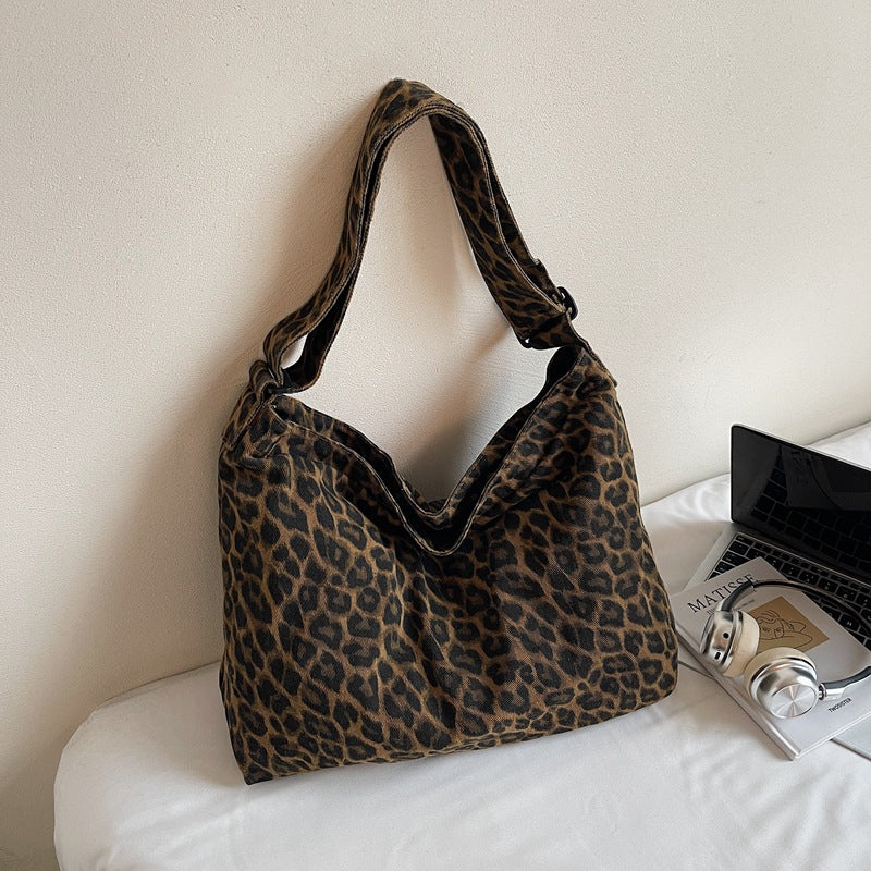Women's Print Idle Style Trendy Unique Contrast Color Large Capacity Tote Bags