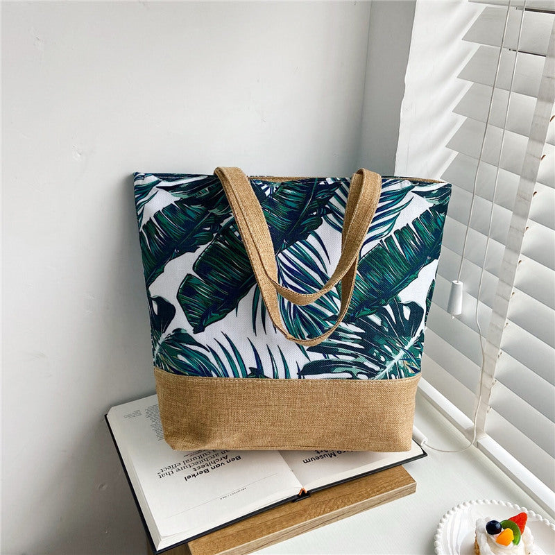 Women's Portable Simple Hot Printed Pattern Craft Large Women's Shoulder Bag