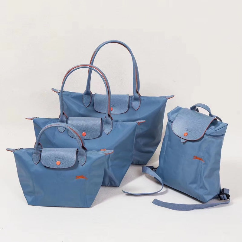 Women's French Embroidery Dumpling Folding Large Capacity Dragon Handbags