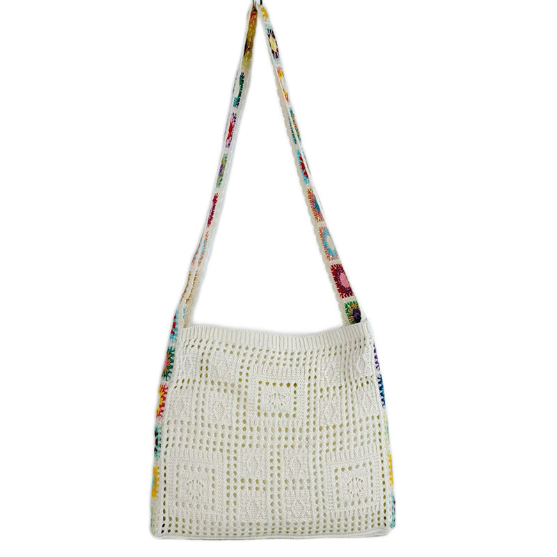 Women's Large Capacity Versatile Knitted Mori Style Women's Messenger Bag