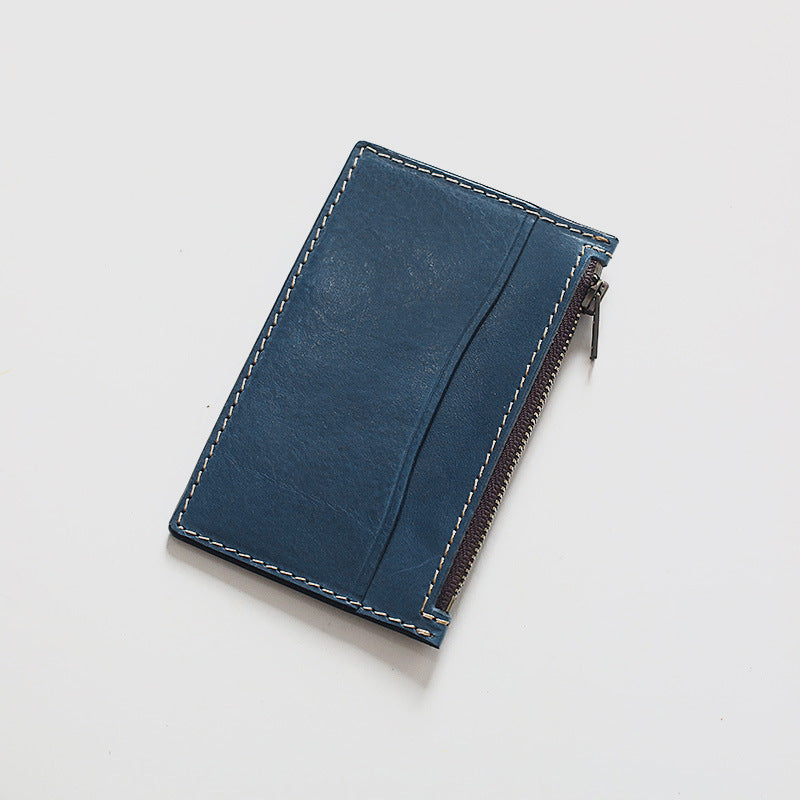 Women's & Men's & First Layer Cowhide Handmade Genuine Purses