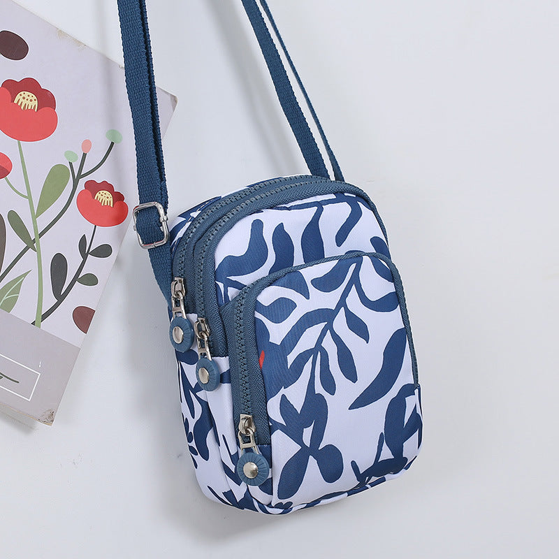 Women's Mobile Mini Nylon Trendy Vertical Women's Messenger Bag