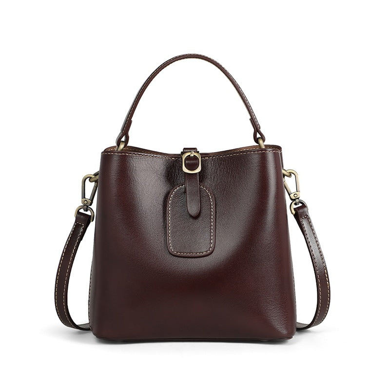 Women's Summer Genuine Leather Large Capacity Fashion Women's Messenger Bag