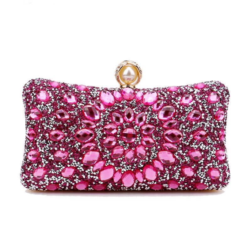 Women's Inlaid With Diamond Dinner High Sense Banquet Evening Bags