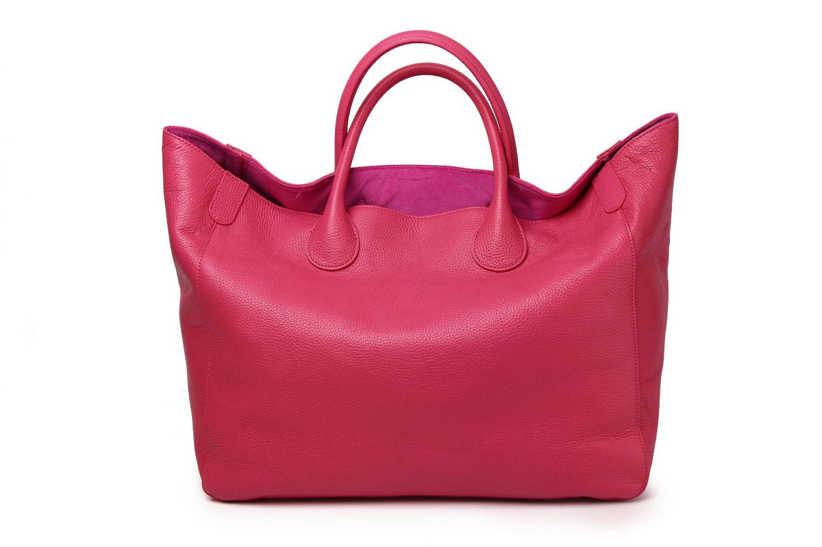 Women's Lucky Open Genuine Leather For Simple Personality Big Women's Handbag