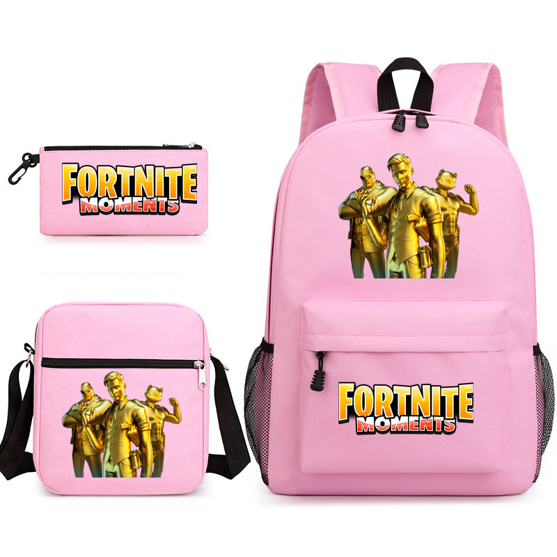 Durable Leo Massey Peripheral Printed Pencil Middle School Students' Schoolbags