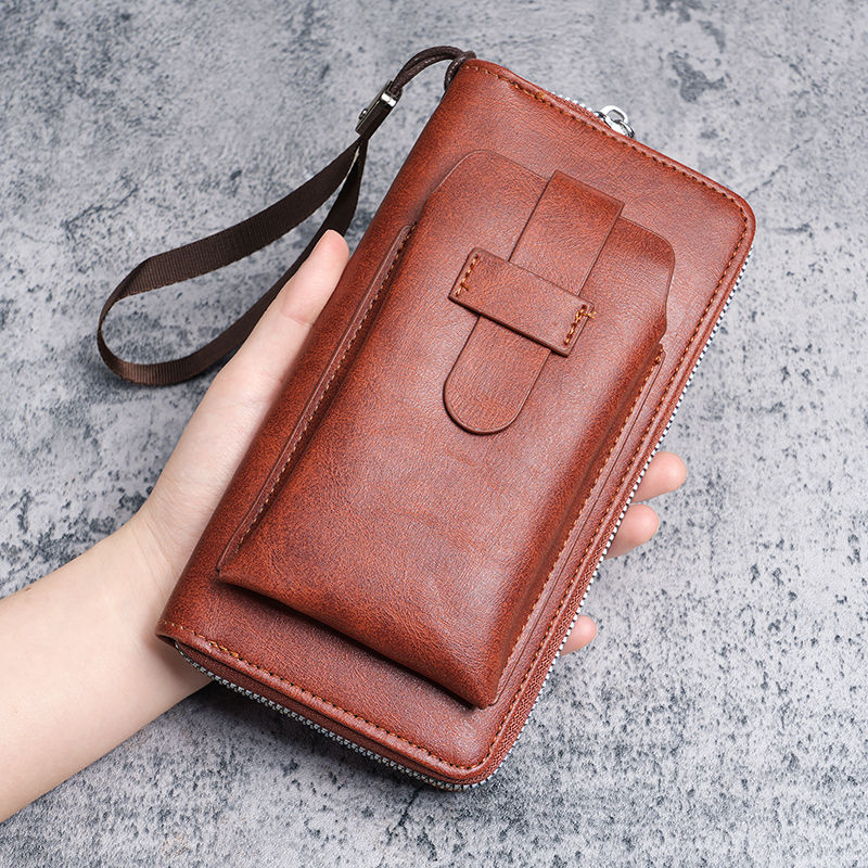 Men's Long Multi Slots Business Zipper Multifunctional Men's Wallet