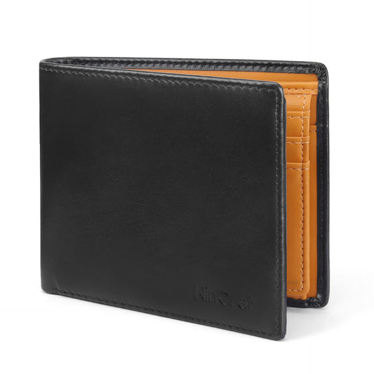 Men's Large Capacity Carbon Fiber Bifold Swiping Men's Wallets