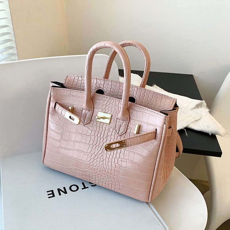 Women's Large Capacity Summer Fashion Trendy Stone Shoulder Bags