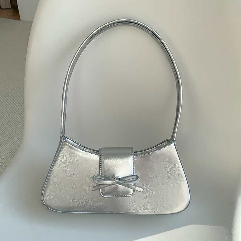 Women's Color Minimal Versatile Korean Style High Sense Handbags