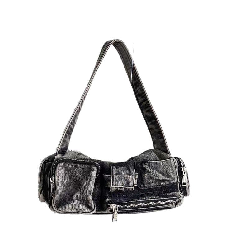 Women's Niche Locomotive Style Underarm Hot Vintage Handbags